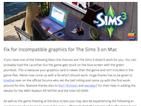 Fix for incompatible graphics for The Sims 3 on Mac | Bluebellflora (20160822)