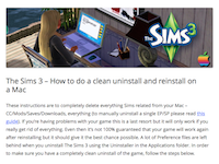 How to properly uninstall Sims 3 on a Mac 