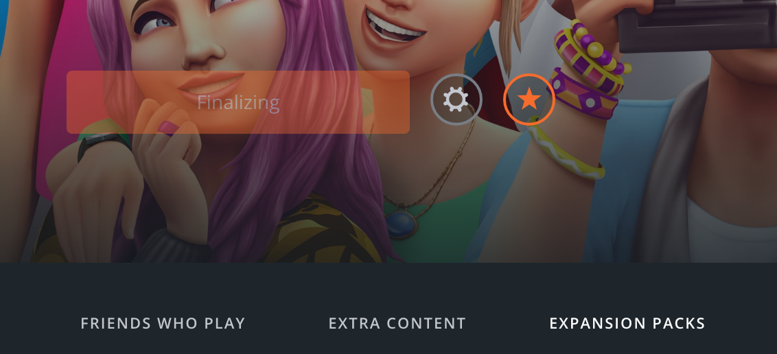 Sims 4 showing as Finalizing in Origin Bluebellflora