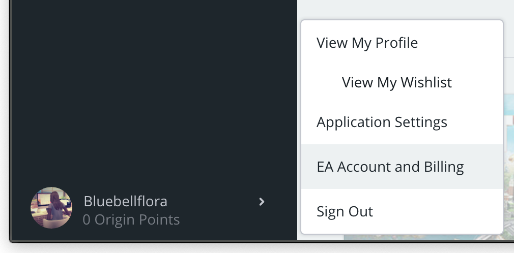 EA Account and Billing